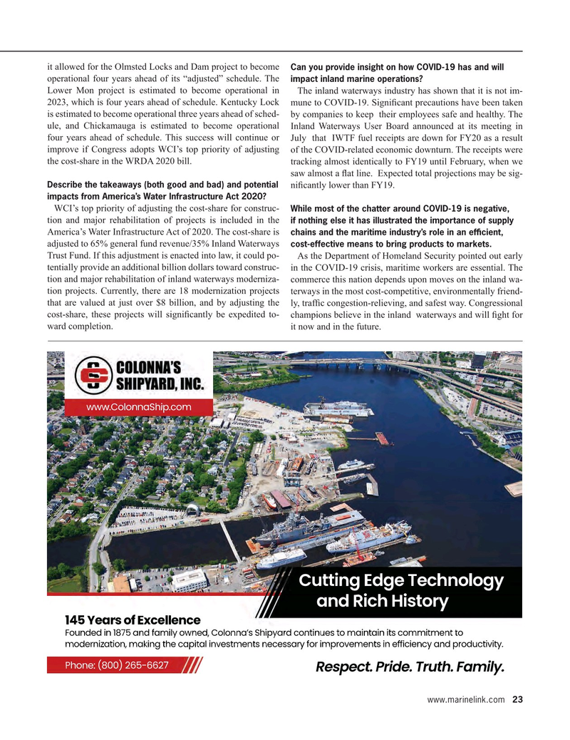 Maritime Reporter Magazine, page 23,  Aug 2020