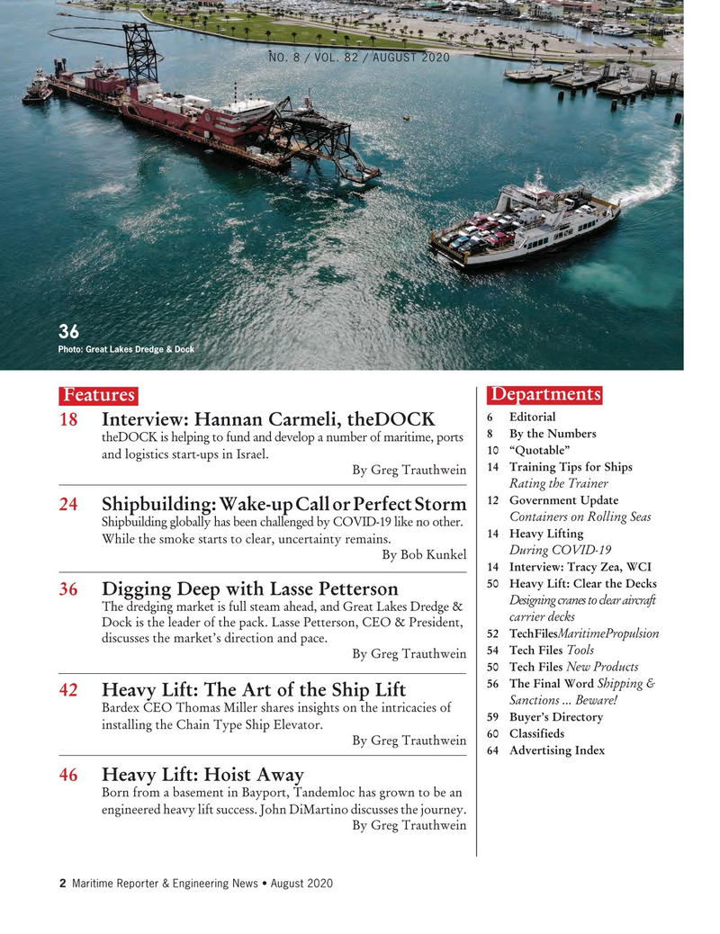 Maritime Reporter Magazine, page 2,  Aug 2020