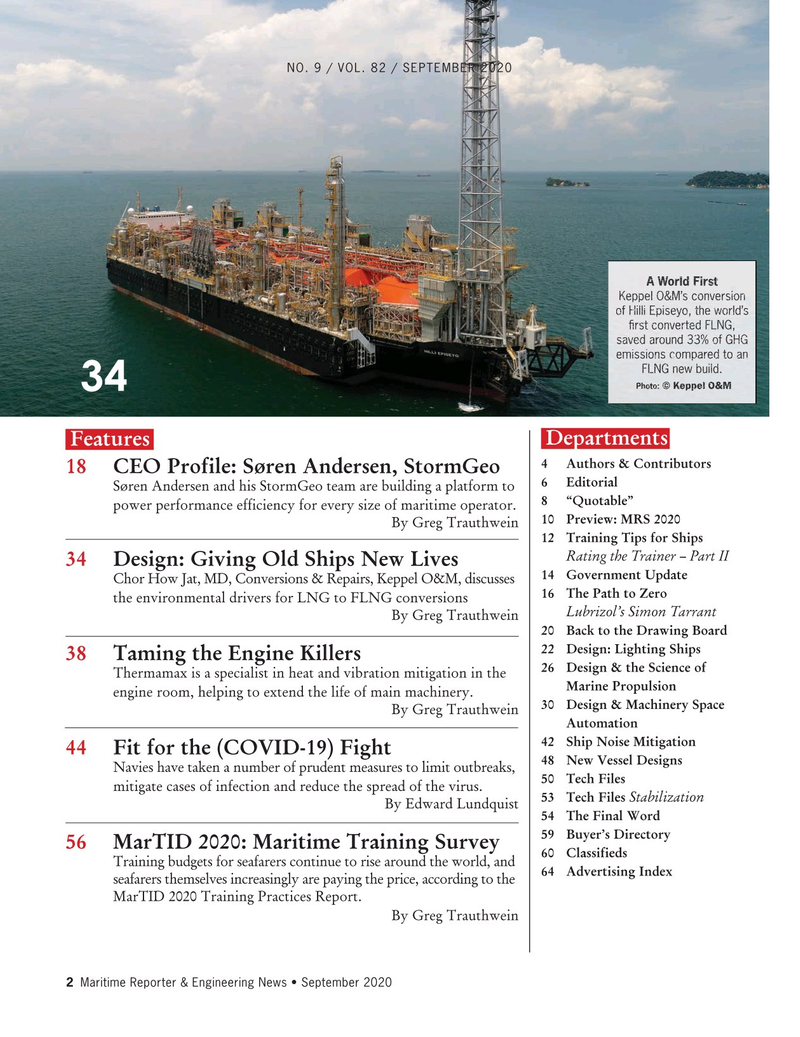 Maritime Reporter Magazine, page 2,  Sep 2020