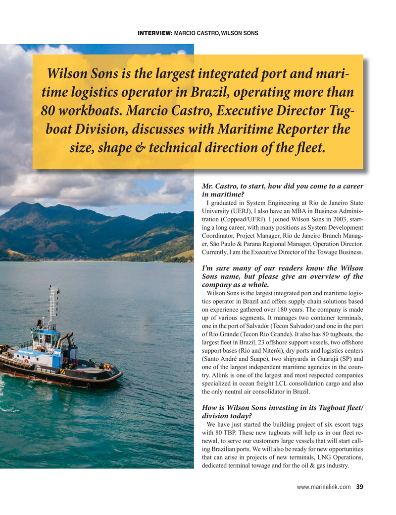 Maritime Reporter Magazine, page 39,  Nov 2020