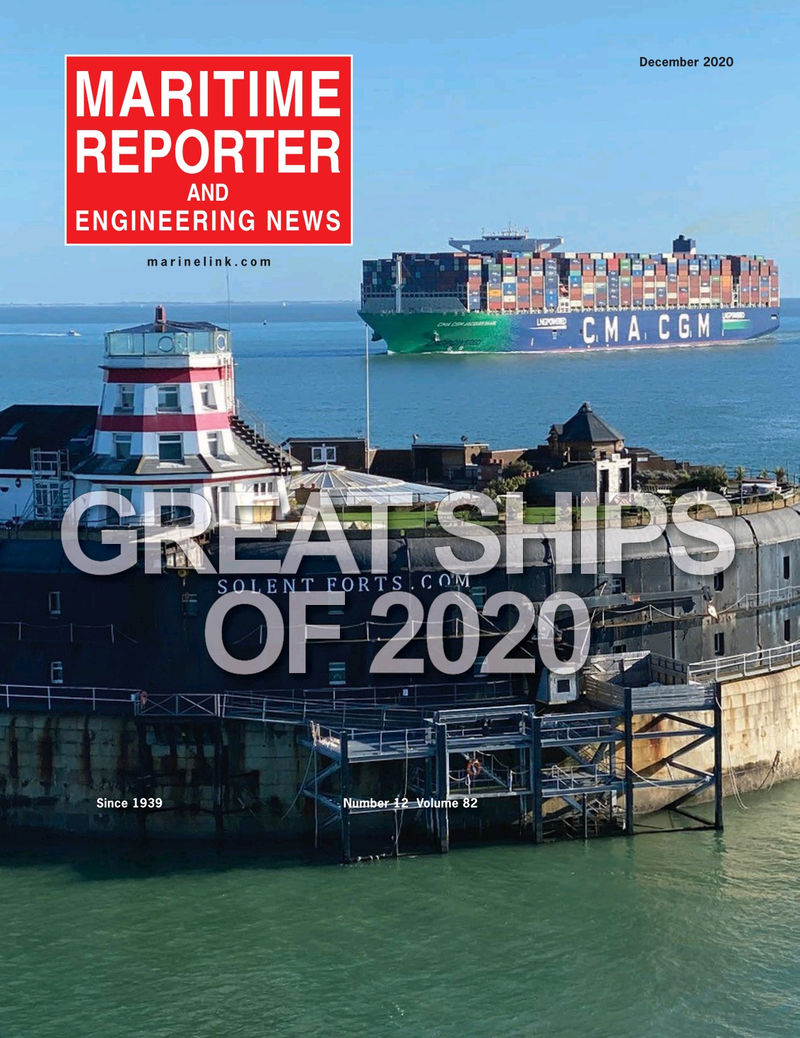 Maritime Reporter Magazine Cover Dec 2020 - Great Ships of 2020