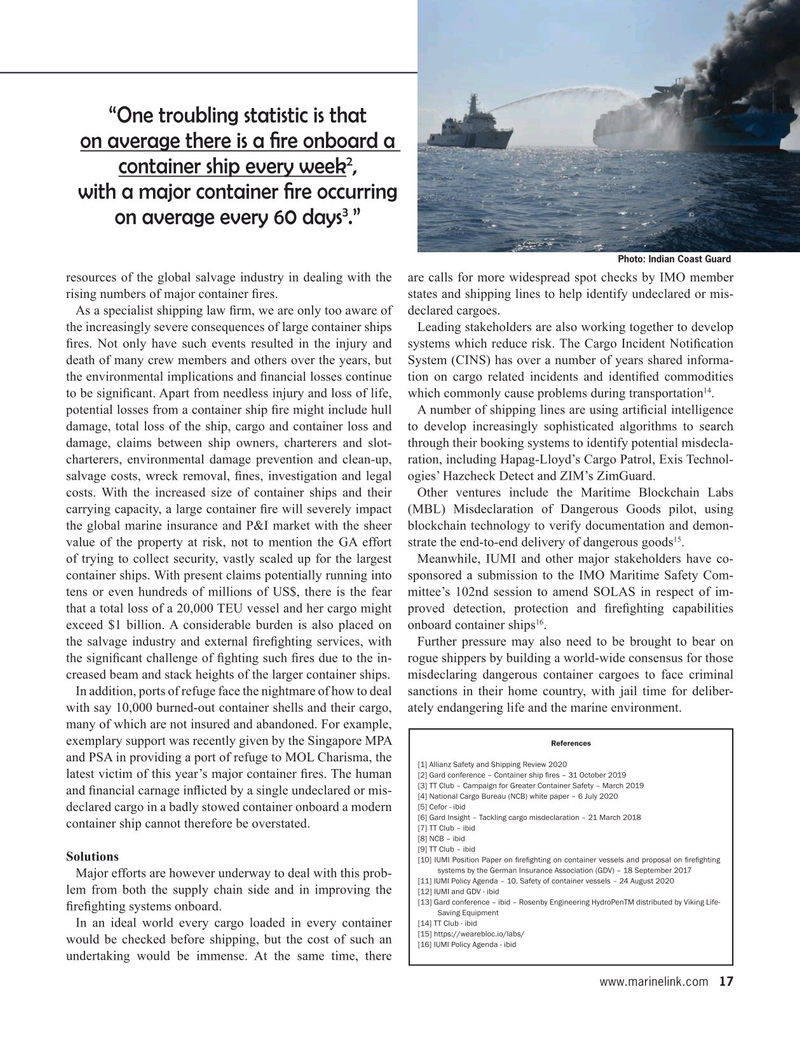 Maritime Reporter Magazine, page 17,  Dec 2020