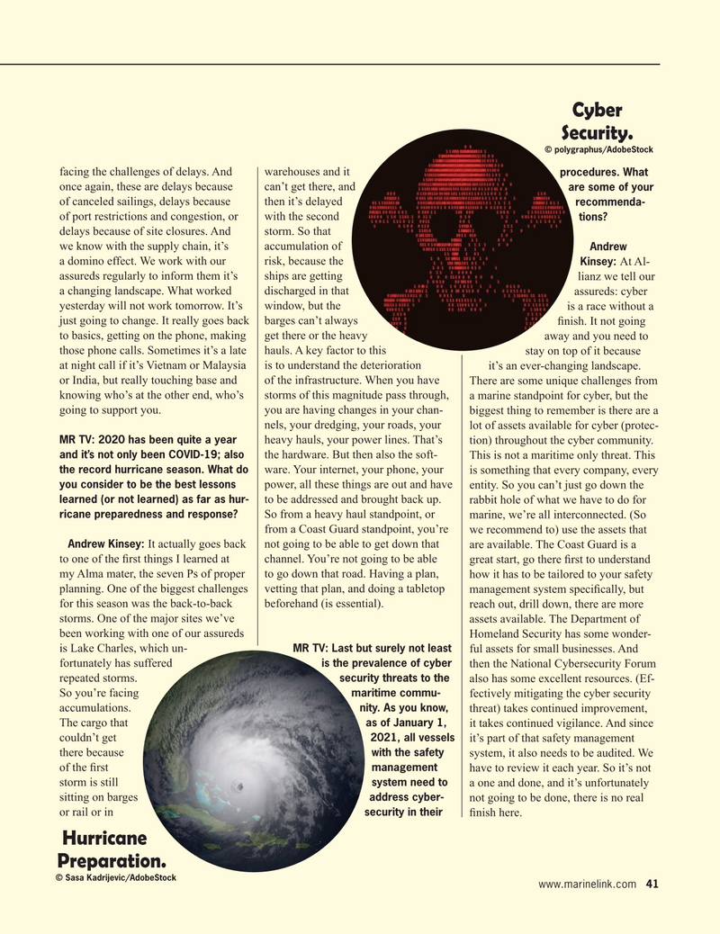 Maritime Reporter Magazine, page 41,  Dec 2020