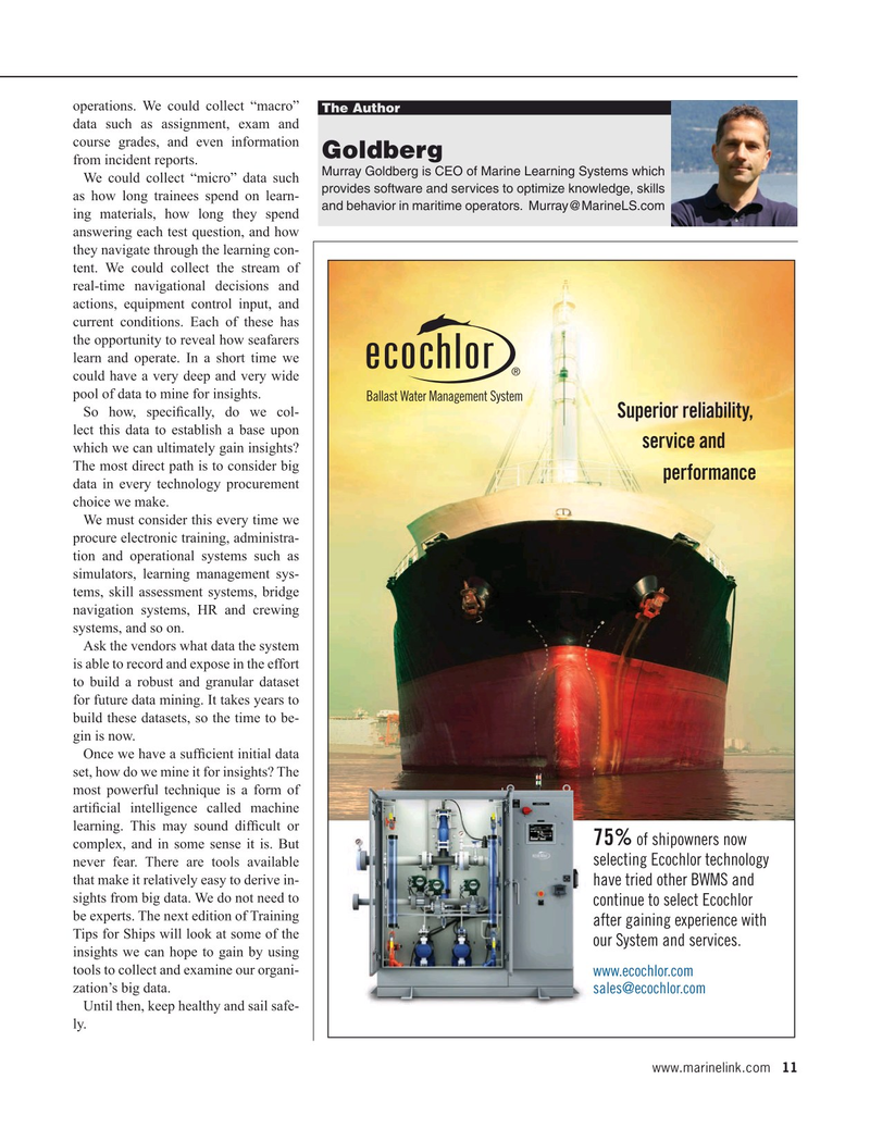 Maritime Reporter Magazine, page 11,  Jan 2021