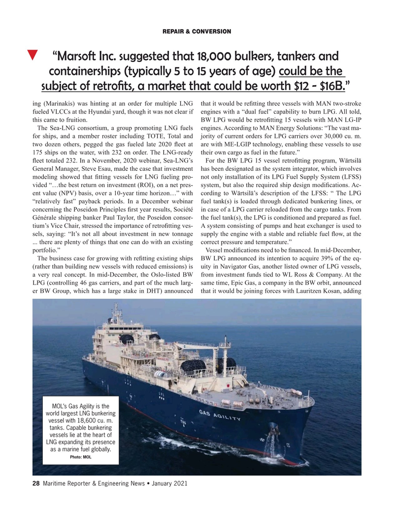 Maritime Reporter Magazine, page 28,  Jan 2021