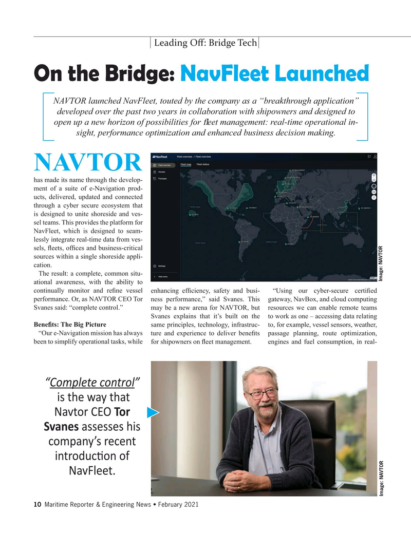 Maritime Reporter Magazine, page 10,  Feb 2021