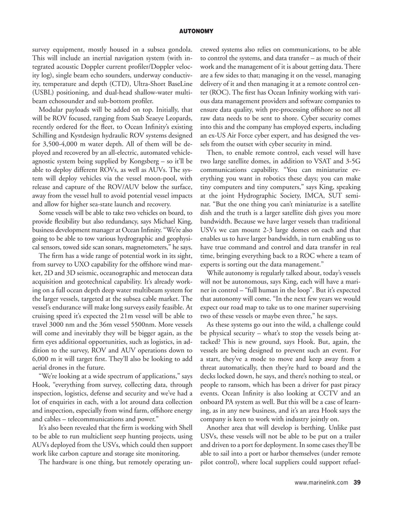 Maritime Reporter Magazine, page 39,  Feb 2021