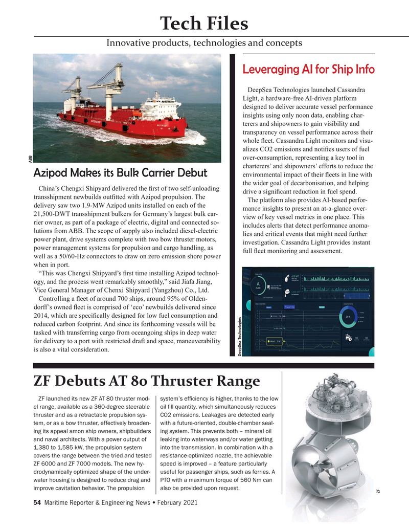 Maritime Reporter Magazine, page 54,  Feb 2021