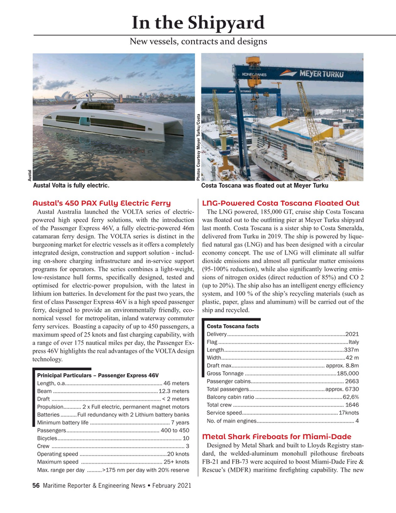 Maritime Reporter Magazine, page 56,  Feb 2021