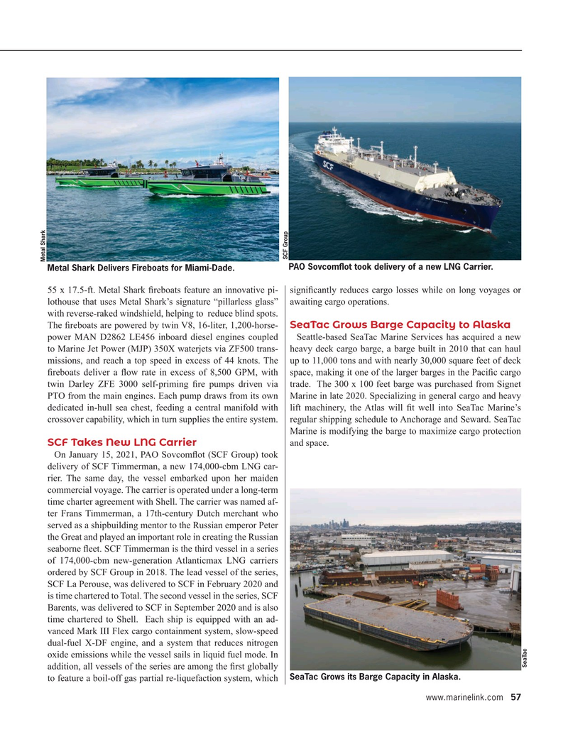 Maritime Reporter Magazine, page 57,  Feb 2021