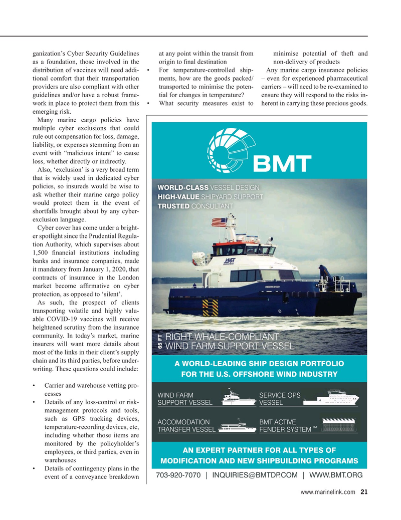 Maritime Reporter Magazine, page 21,  Apr 2021