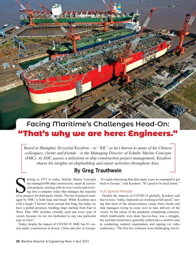 Maritime Reporter Magazine, page 26,  Apr 2021