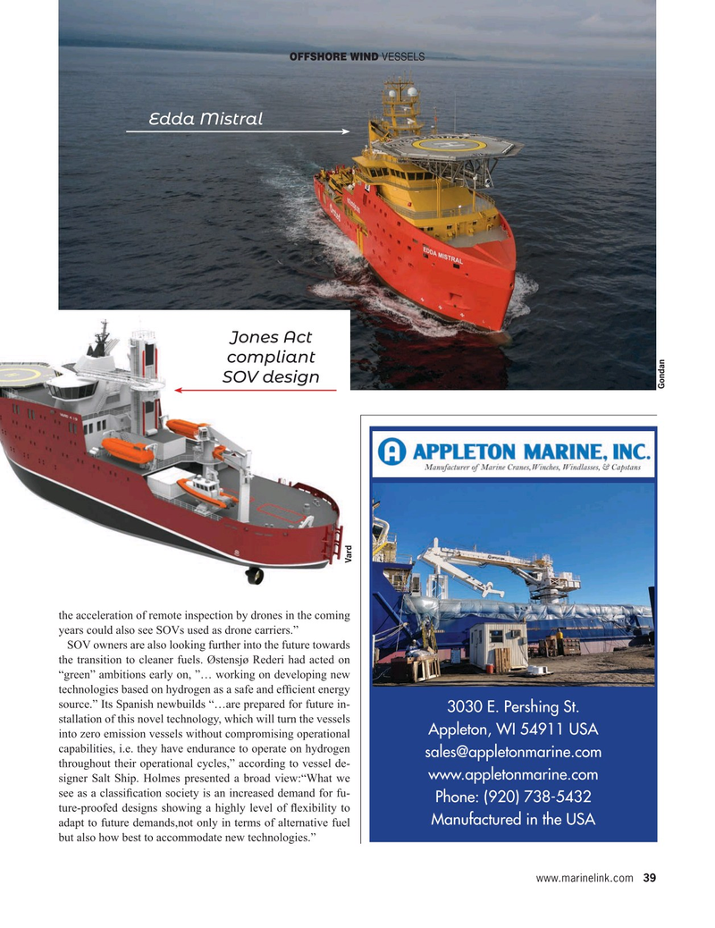 Maritime Reporter Magazine, page 39,  Apr 2021