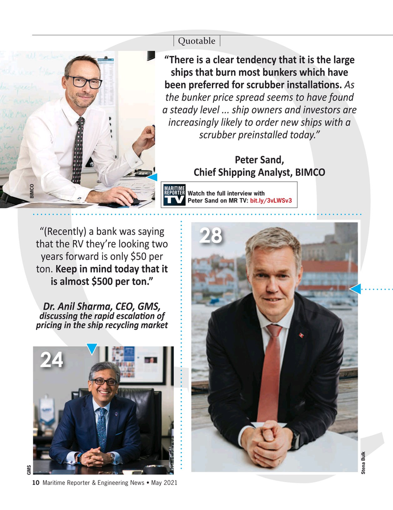 Maritime Reporter Magazine, page 10,  May 2021