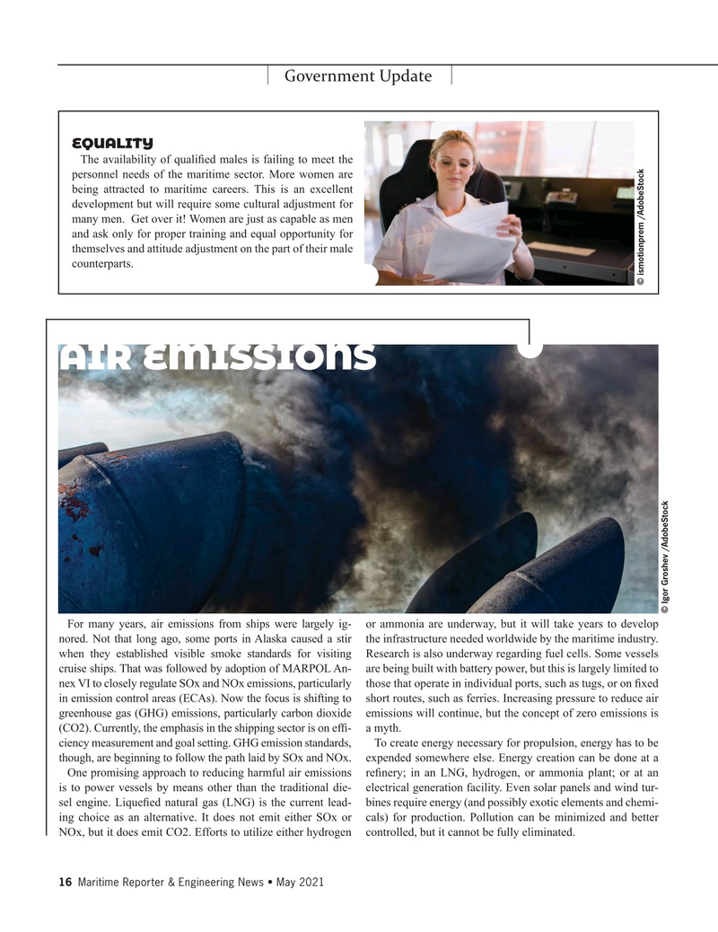 Maritime Reporter Magazine, page 16,  May 2021