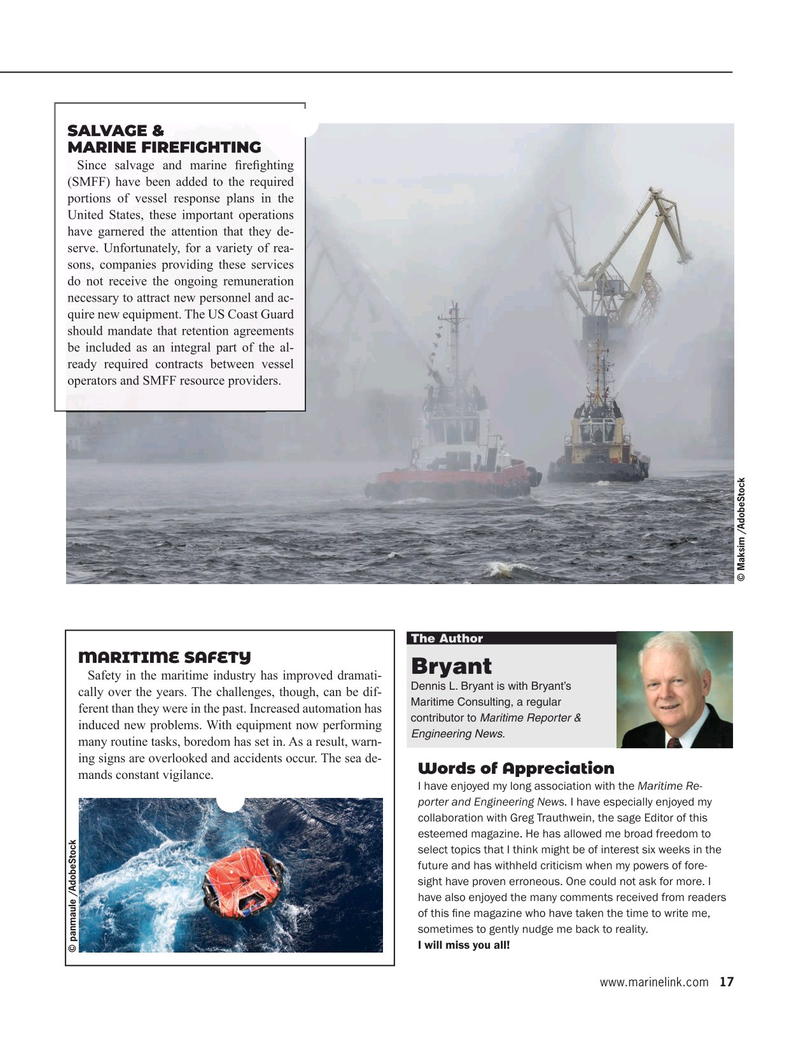 Maritime Reporter Magazine, page 17,  May 2021