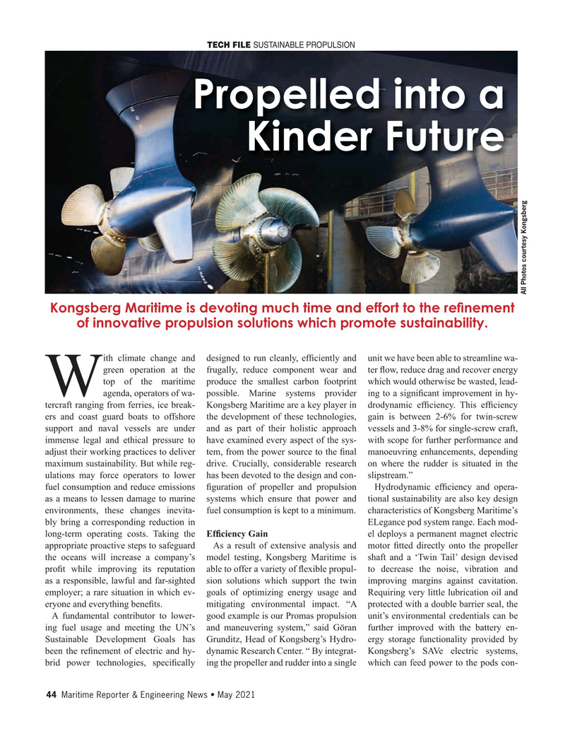 Maritime Reporter Magazine, page 44,  May 2021