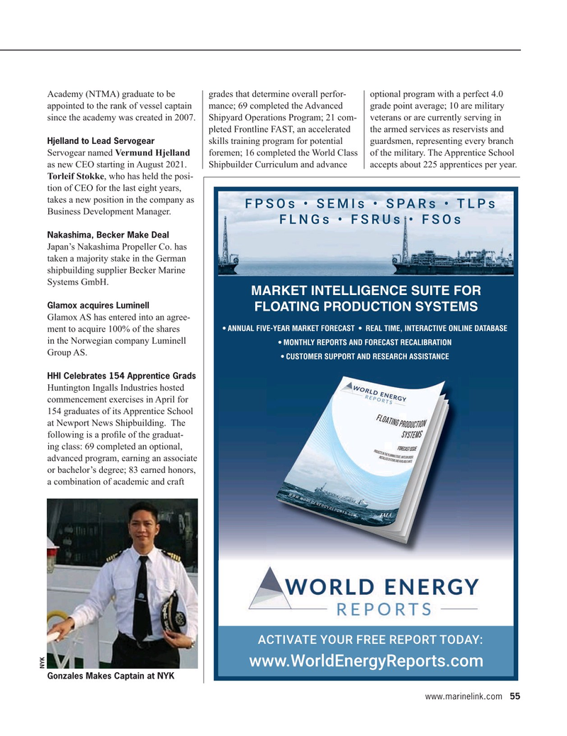 Maritime Reporter Magazine, page 55,  May 2021