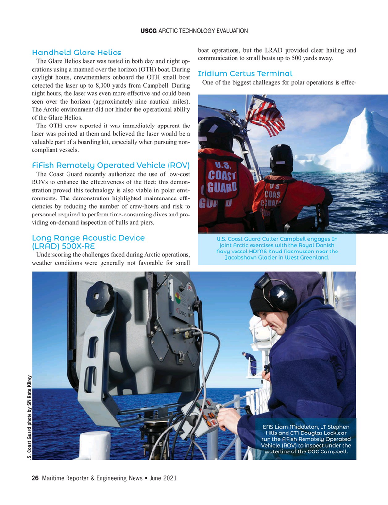 Maritime Reporter Magazine, page 26,  Jun 2021