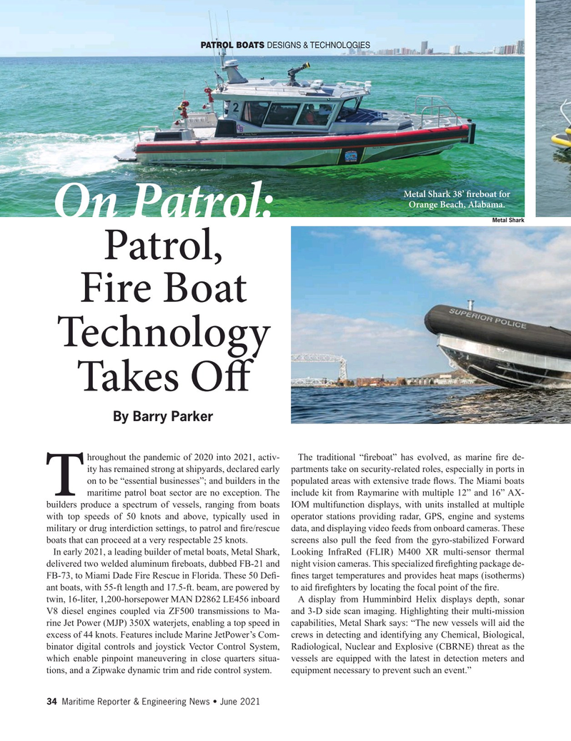 Maritime Reporter Magazine, page 34,  Jun 2021