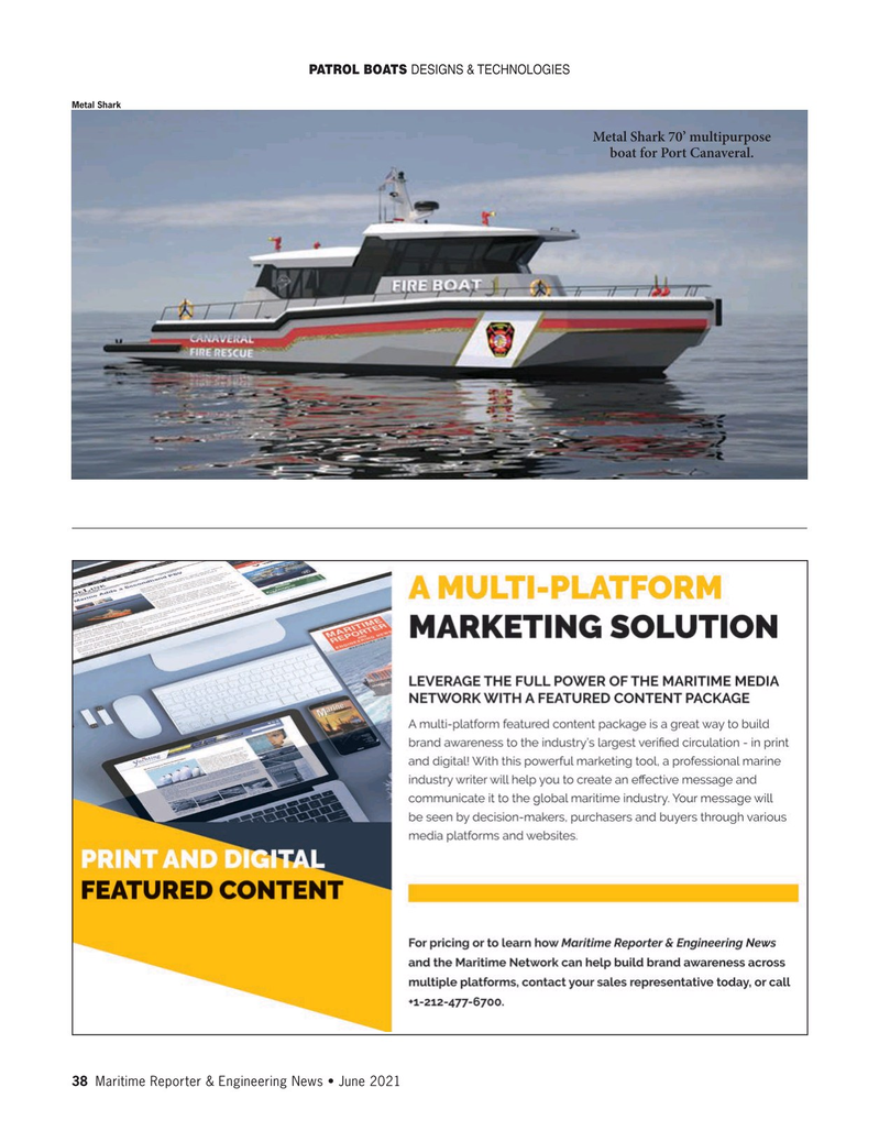 Maritime Reporter Magazine, page 38,  Jun 2021