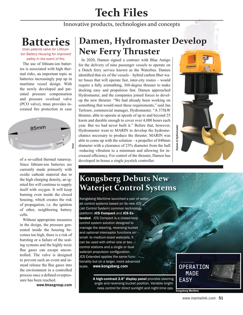 Maritime Reporter Magazine, page 51,  Jun 2021