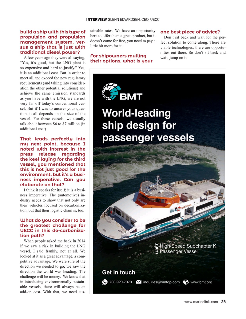 Maritime Reporter Magazine, page 25,  Aug 2021