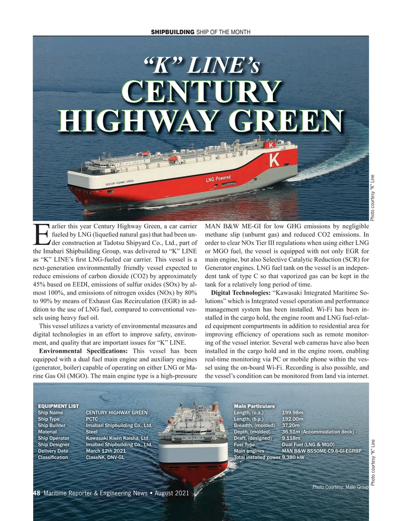 Maritime Reporter Magazine, page 48,  Aug 2021