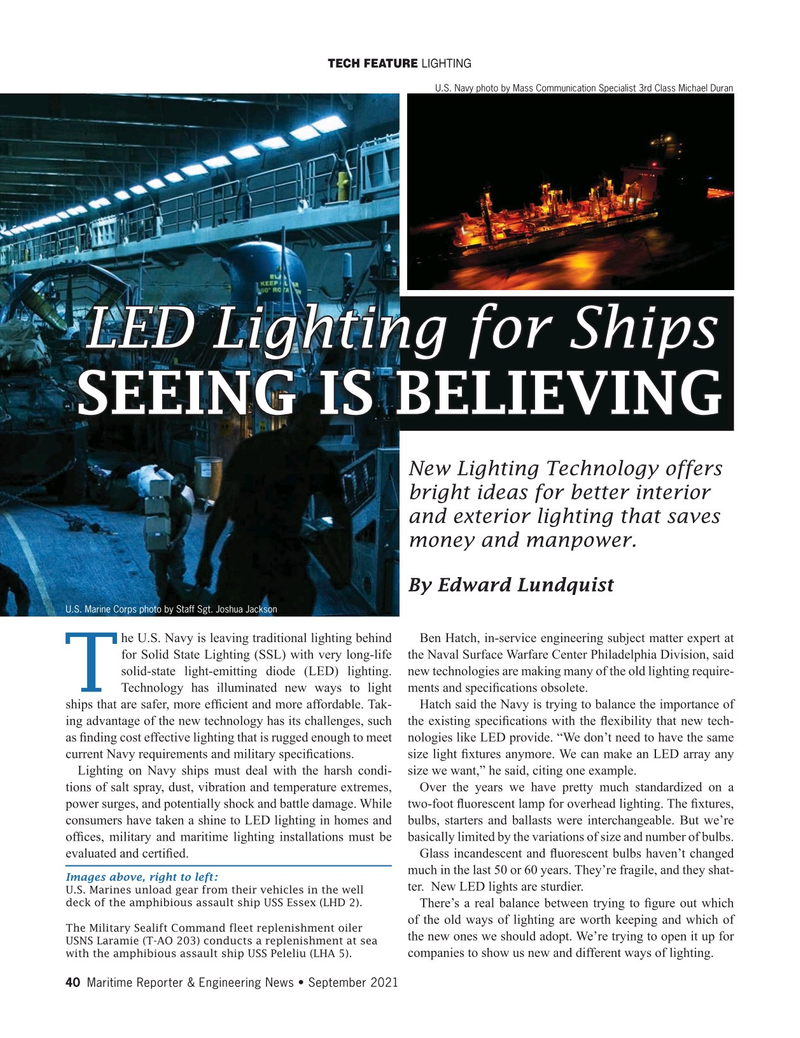 Maritime Reporter Magazine, page 40,  Sep 2021