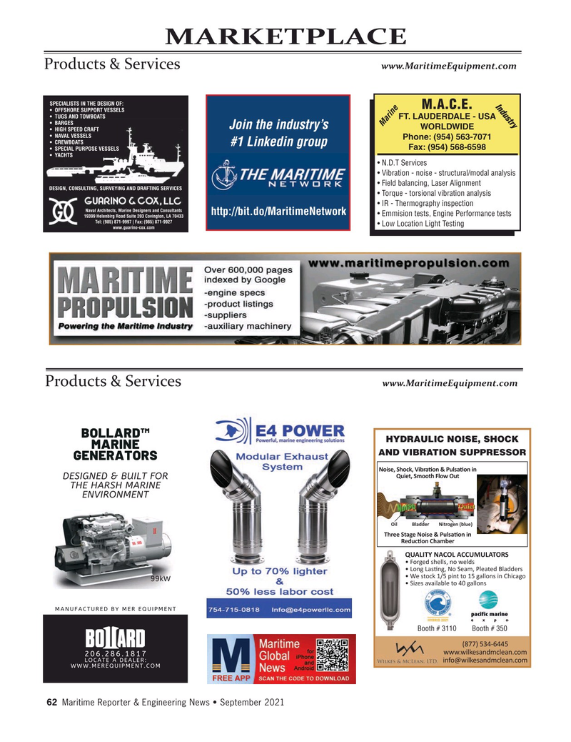 Maritime Reporter Magazine, page 62,  Sep 2021