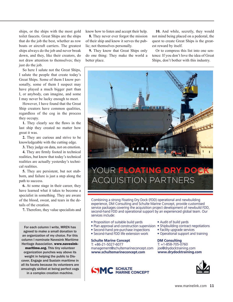 Maritime Reporter Magazine, page 11,  Dec 2021