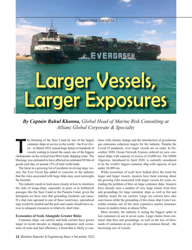 Maritime Reporter Magazine, page 12,  Dec 2021
