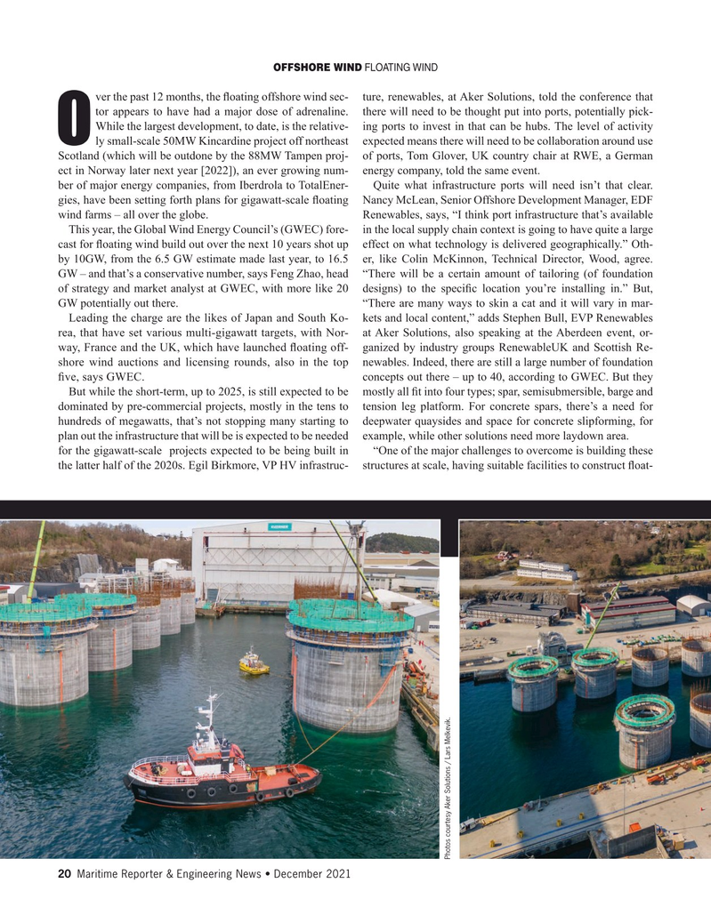 Maritime Reporter Magazine, page 20,  Dec 2021
