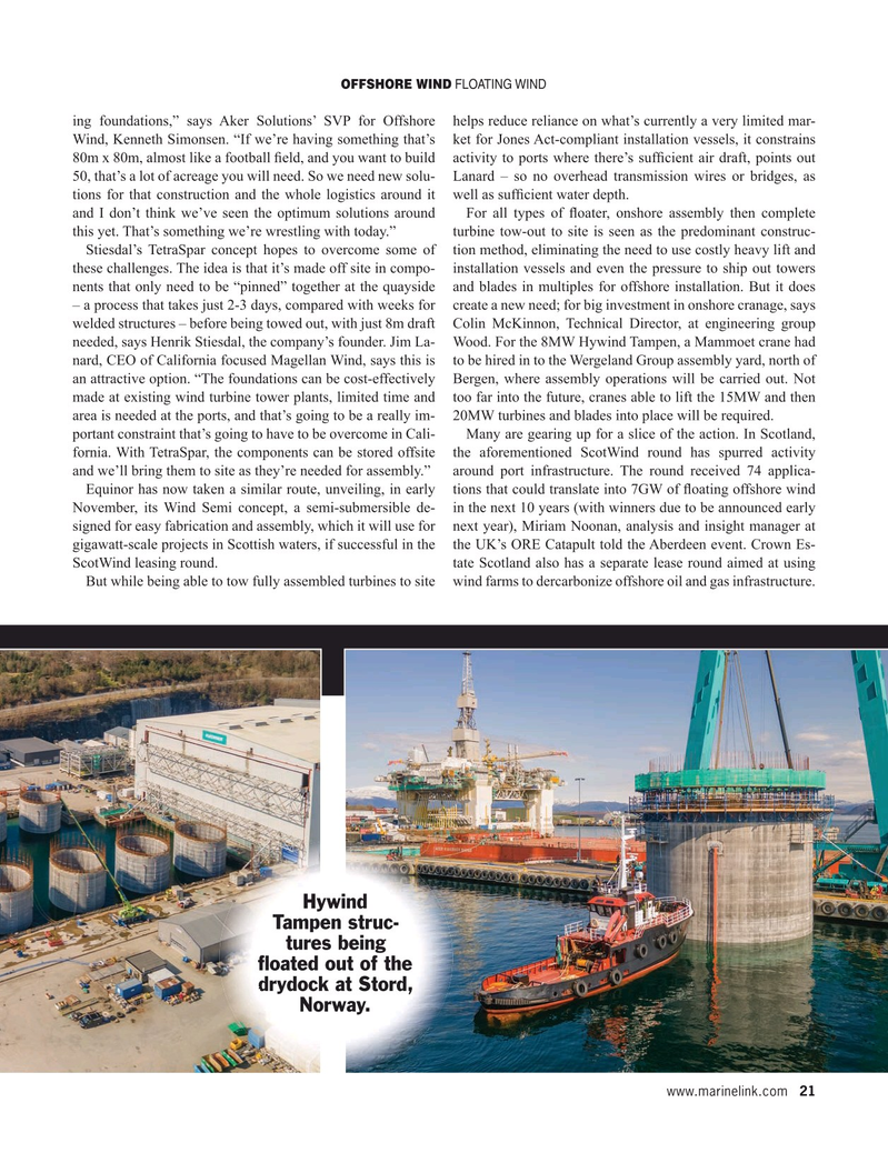 Maritime Reporter Magazine, page 21,  Dec 2021