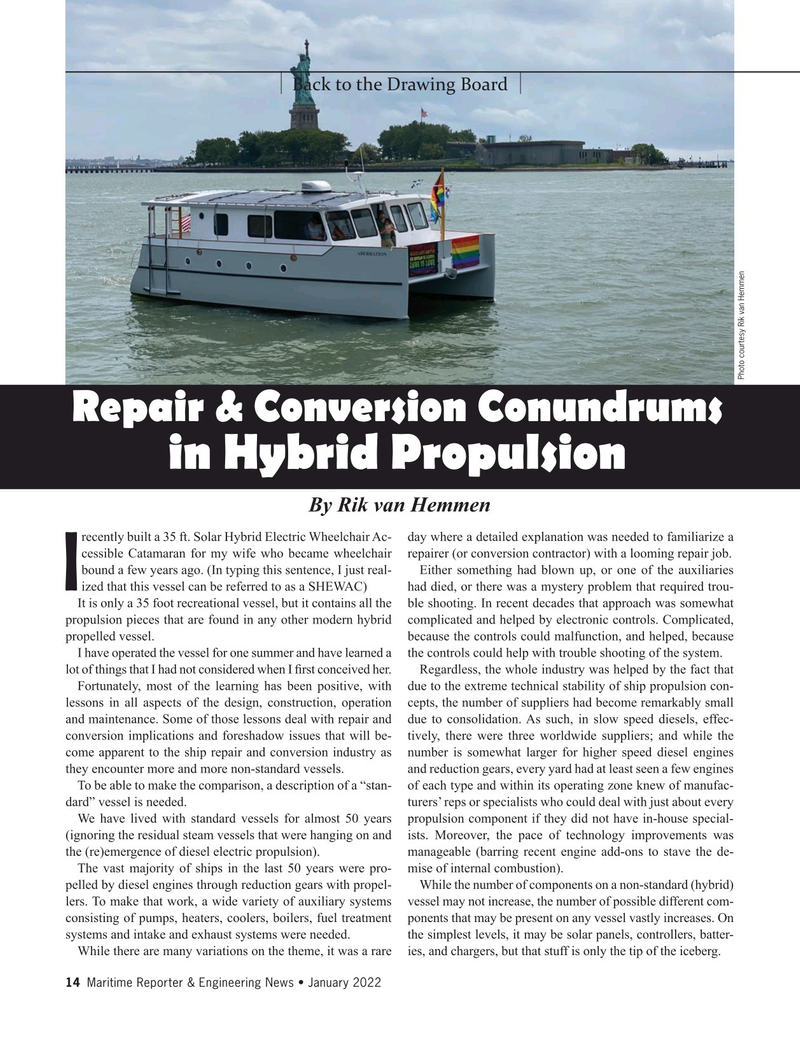 Maritime Reporter Magazine, page 14,  Jan 2022