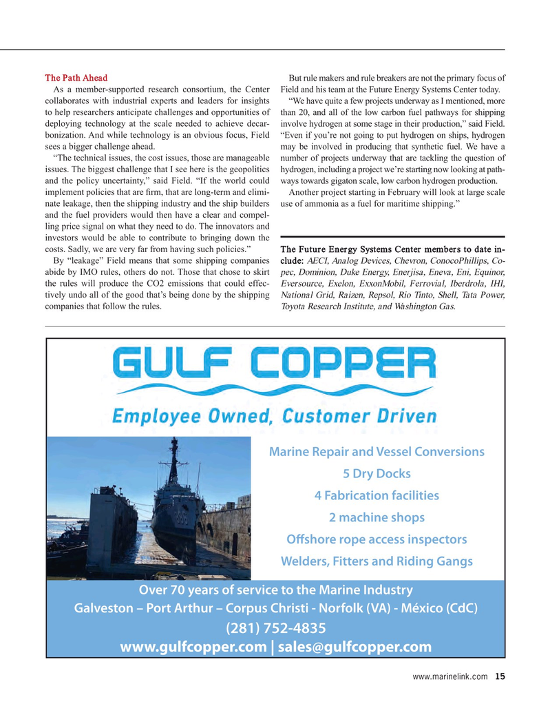 Maritime Reporter Magazine, page 15,  Feb 2022