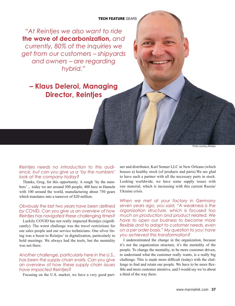 Maritime Reporter Magazine, page 37,  Apr 2022