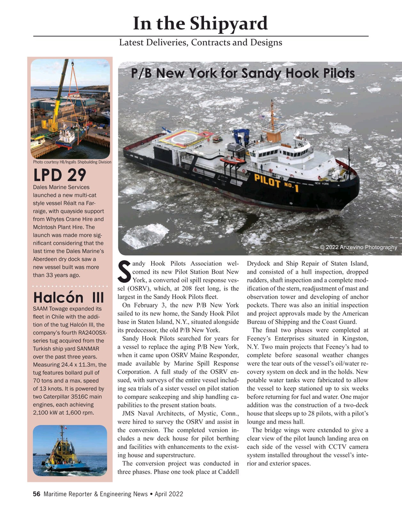 Maritime Reporter Magazine, page 56,  Apr 2022
