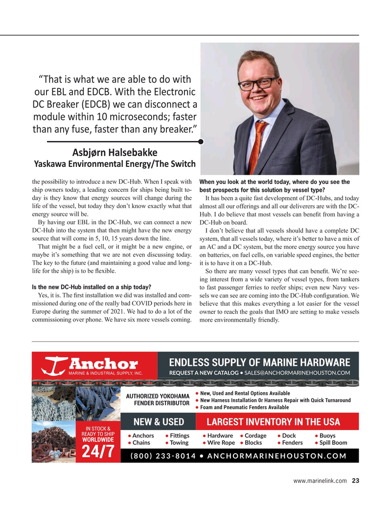 Maritime Reporter Magazine, page 23,  May 2022