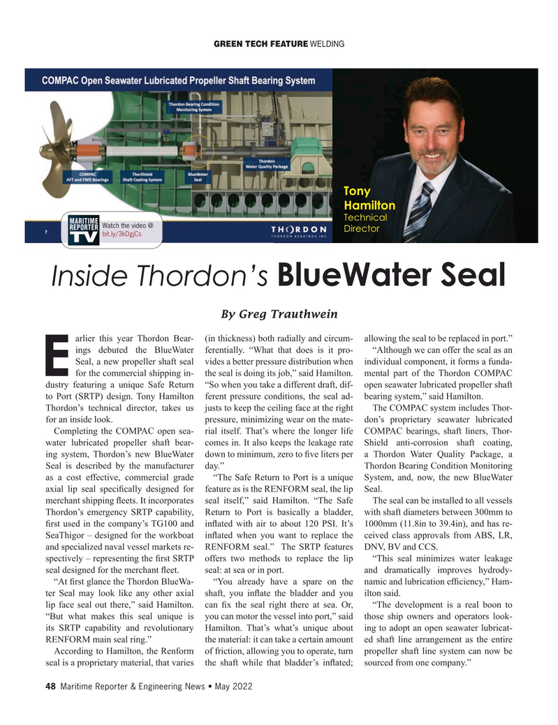 Maritime Reporter Magazine, page 48,  May 2022