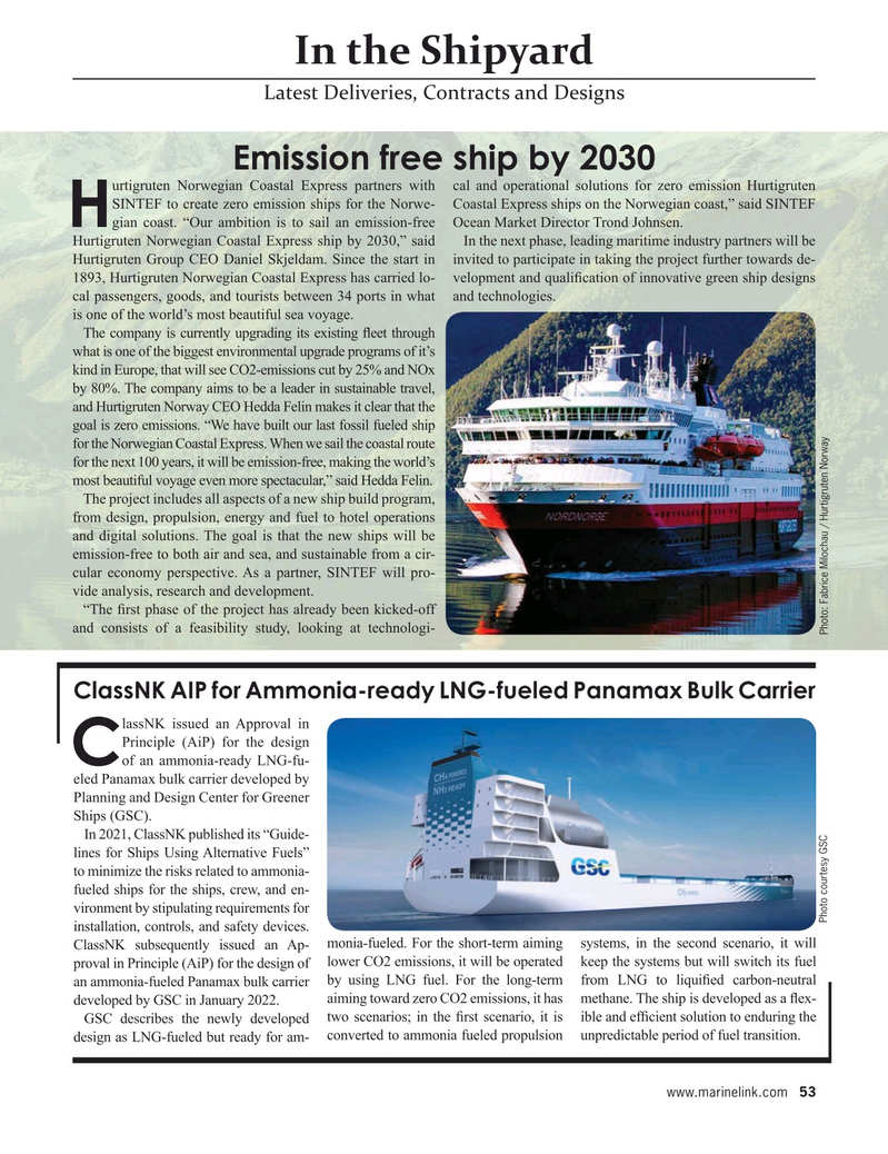 Maritime Reporter Magazine, page 53,  May 2022