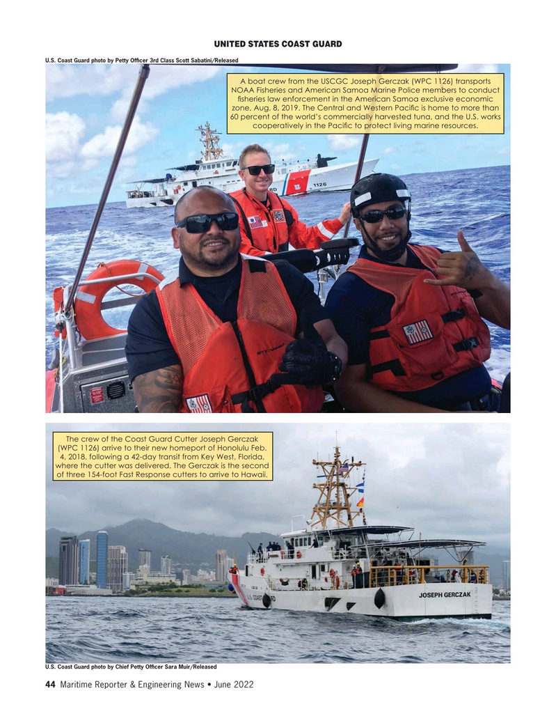 Maritime Reporter Magazine, page 44,  Jun 2022