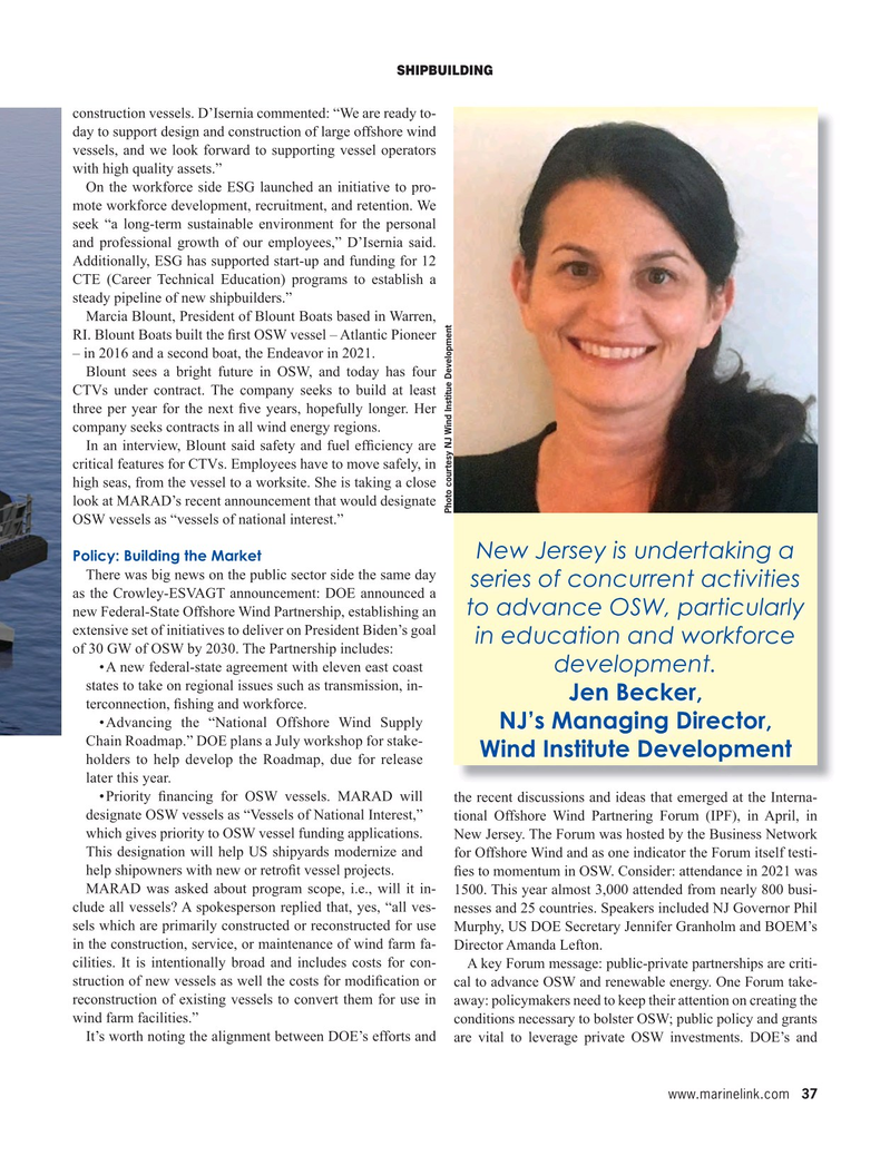 Maritime Reporter Magazine, page 37,  Aug 2022