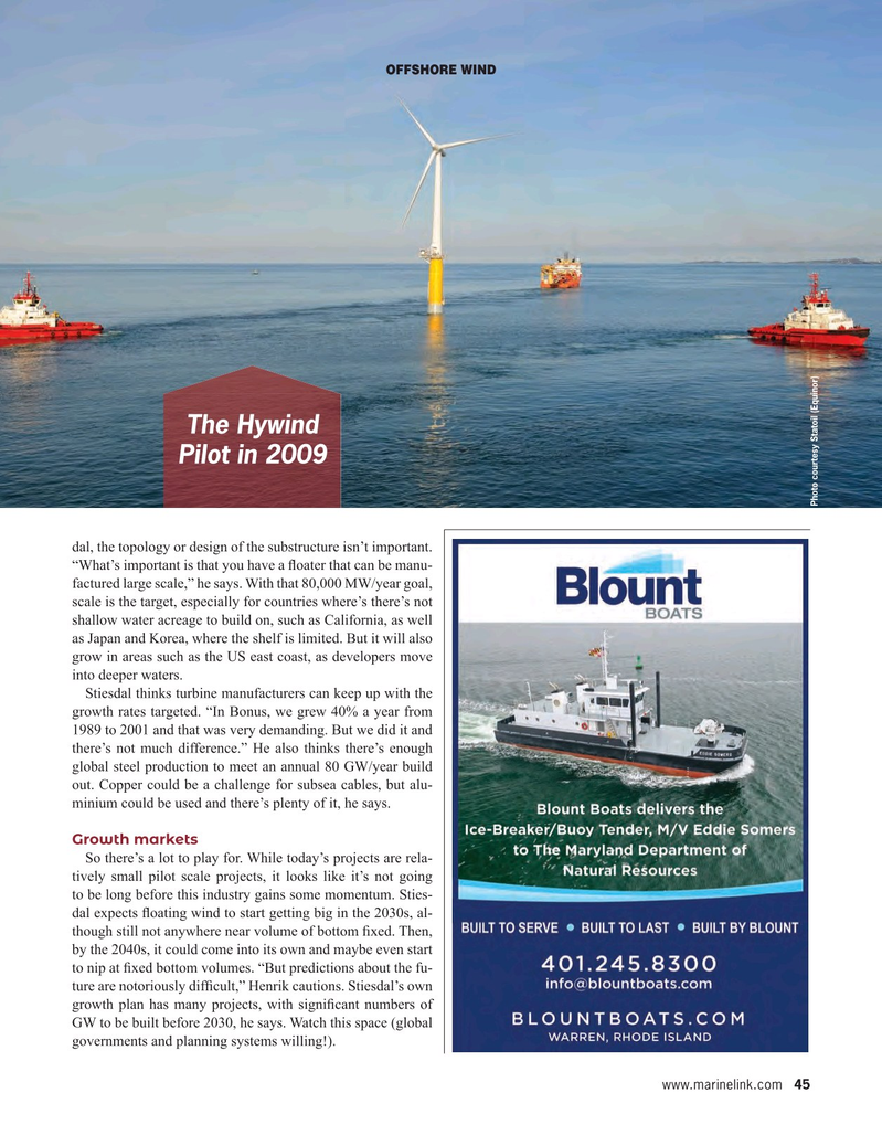 Maritime Reporter Magazine, page 45,  Aug 2022