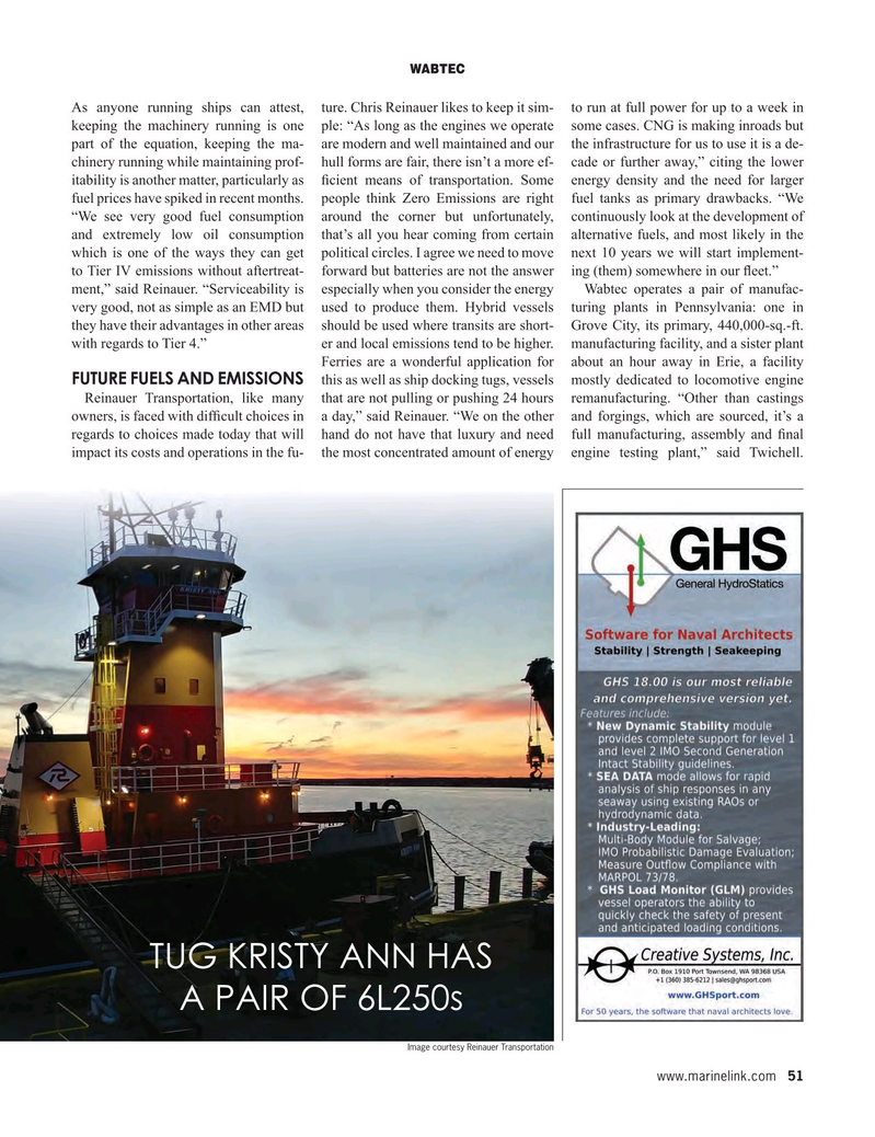 Maritime Reporter Magazine, page 51,  Aug 2022