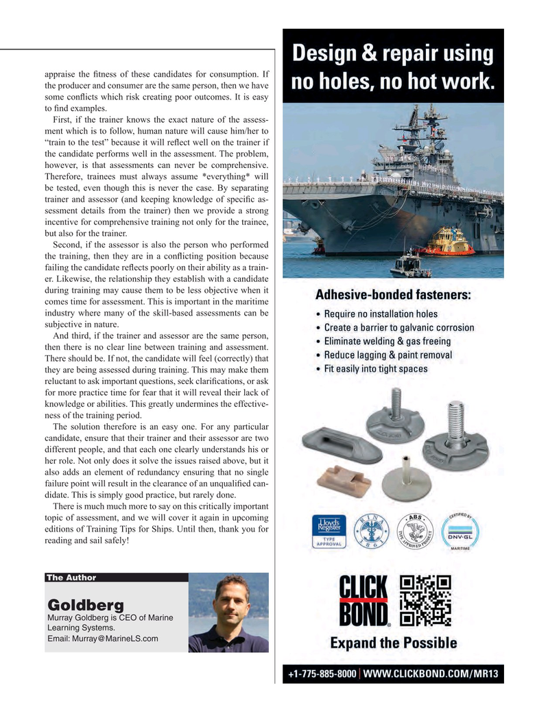 Maritime Reporter Magazine, page 17,  Nov 2022