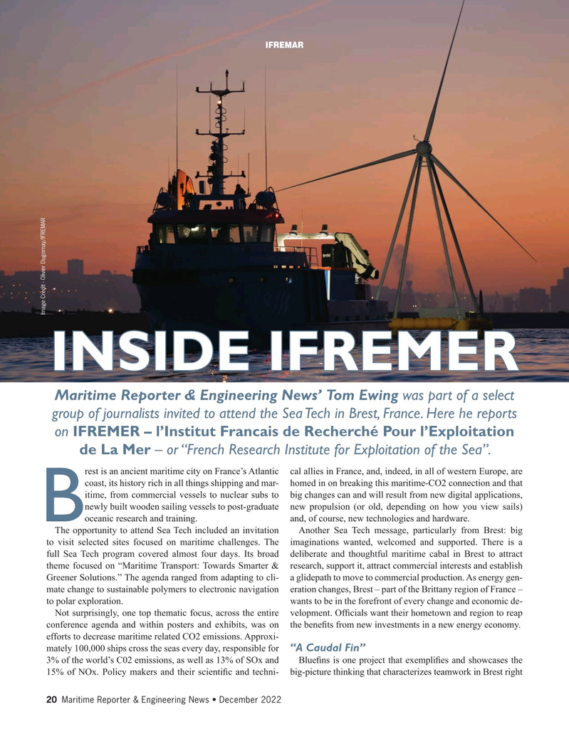 Maritime Reporter Magazine, page 20,  Dec 2022