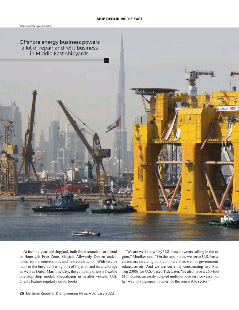 Maritime Reporter Magazine, page 26,  Jan 2023