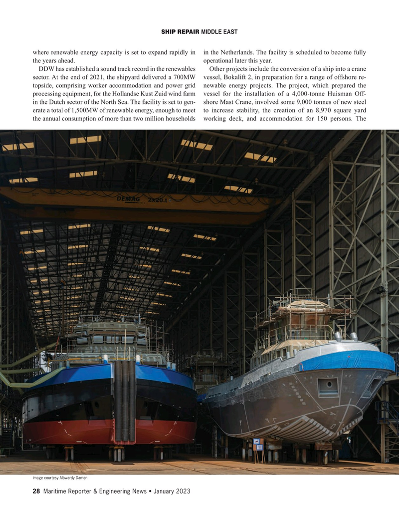 Maritime Reporter Magazine, page 28,  Jan 2023