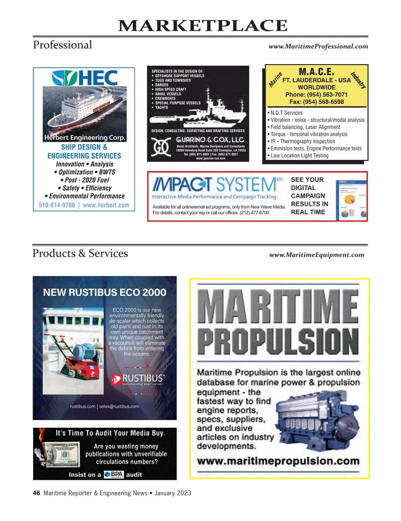 Maritime Reporter Magazine, page 46,  Jan 2023